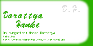 dorottya hanke business card